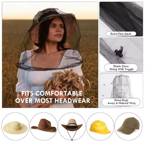 Anti mosquito fishing hat - mosquito,