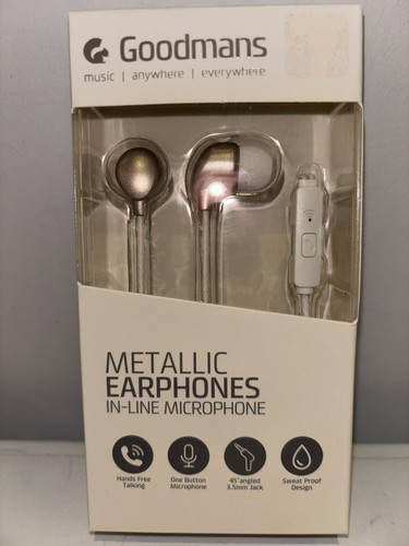 Goodmans metallic earphones - goodmans,