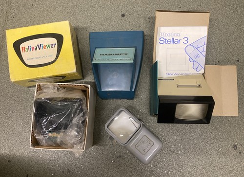Vintage four slides view with - vintage,
