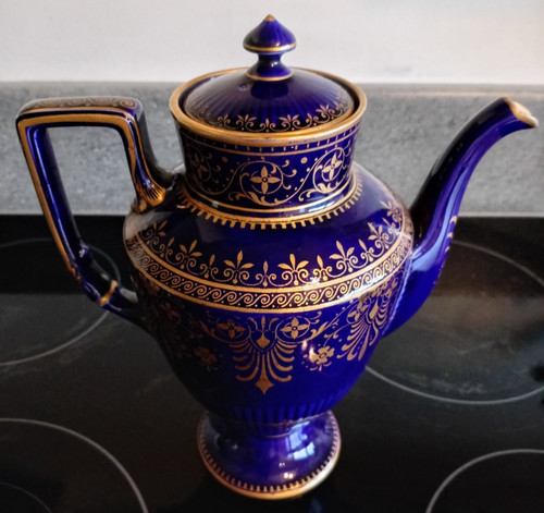 Antique sarreguemines cobalt - antique,