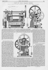 BERRY & SON Sowerby Bridge Plate & Scrap Shearing Machine Engineering Print 1874