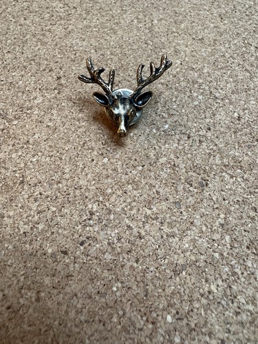 Stag deer bronze - deer, badge