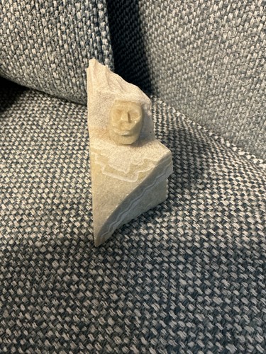 Vintage carved stone native - vintage,