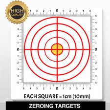 14cm ZEROING TARGETS METRIC