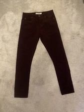 Topshop Moto Jamie Skinny Corduroy Jeans.colour Plum. Size W28 L26. Rare.VGC