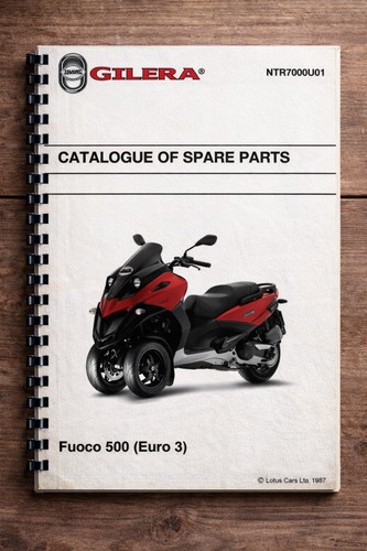 Gilera fuoco 500 parts - fuoco, book