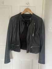 Zara black sheepskin leather - black,