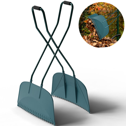 Long handled leaf collecting - long,