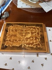 Inlaid Wooden Music Box With