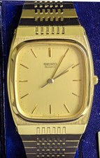 Vintage Seiko Quartz Men's Watch 6030-5070, Gold Tone May 1980- ONLY ONE OWNER!