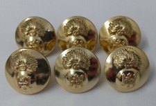 Genuine British Army The Royal Highland Fusiliers Insignia Dress Buttons 30L
