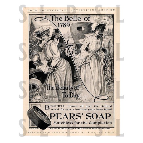 Pears soap retro metal - retro,