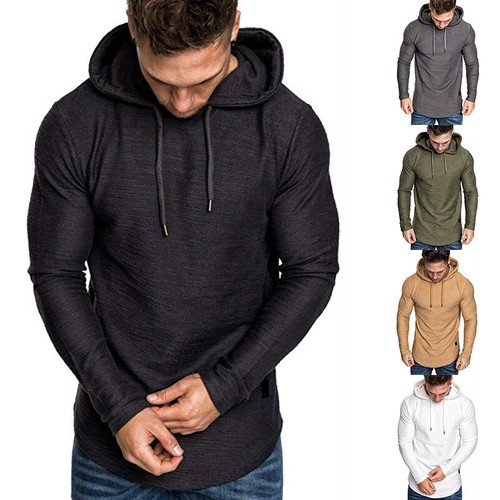 Mens hoodie slim - mens, casual