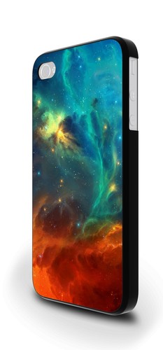 Orange blue cosmic nebula - blue,