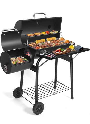 Large steel charcoal offset - large,