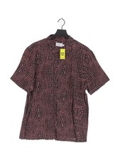 Topman Men's Shirt XXL Pink Animal Print 100% Viscose Basic New with tags