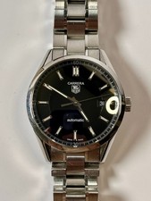 TAG Heuer Carrera Calibre 5 Automatic Men’s Watch WV211B-3 – Black Dial