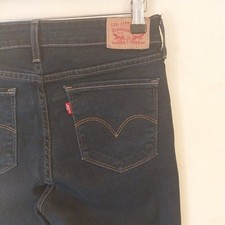Ladies Levi Strauss Slim Fit Stretch Jeans Size 12-14 W29-31 L32 Good Used Condi