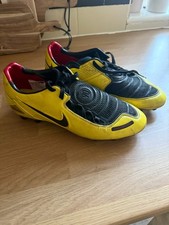 Nike Total90 Laser FG - Yellow/Black 2007 / Size 9.5 UK