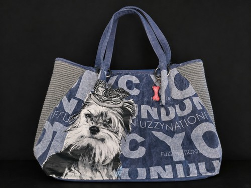 Fuzzy nation dog - print, tote