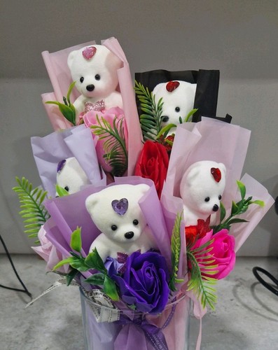 Rose flower teddy - teddy, bouquet