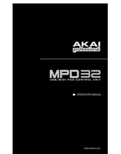 Akai MPD32  Owners Instruction Manual