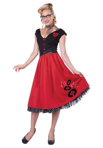 Women 1950s grease rock n - women's,