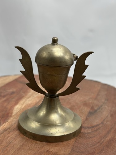 Vintage solid brass hinged - solid,