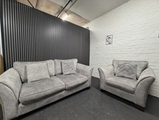 Sofa and Armchair Set Grey