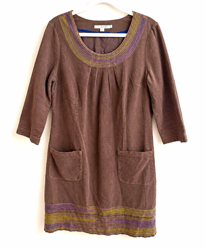 Boden brown corduroy shift - corduroy,