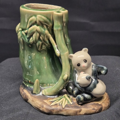 Panda bear ceramic figurine - bear,