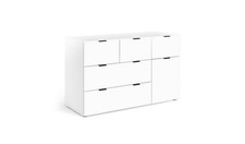 Habitat Zeke Wide 5 Drawer Chest White Storage Organiser Bedroom Furniture