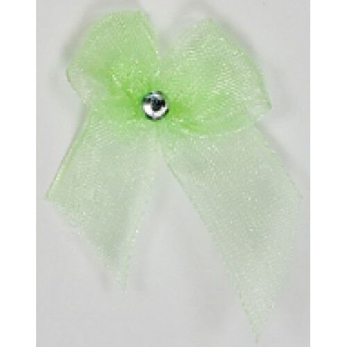 Lime green organza ready - x,