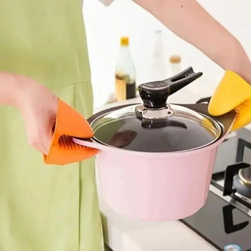 2pcs silicone oven mitts - 2pcs,