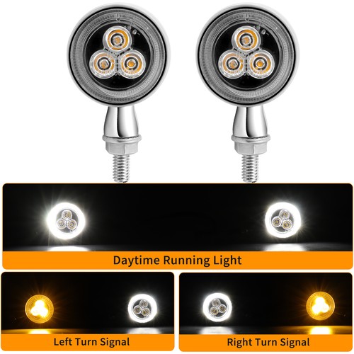 Chrome motorcycle led - chrome,