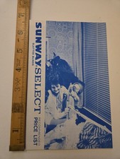 Vintage Sunway Select Slatted Blinds Price List  Retro Home Decor Ephemera 1970s