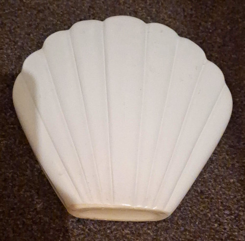 White shell shaped - white, ceramic