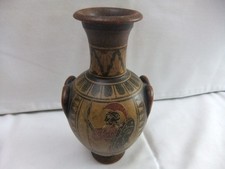Vintage Greek Pottery Hand Made Copy Classic Replica Period 450 BC Height 17x9cm