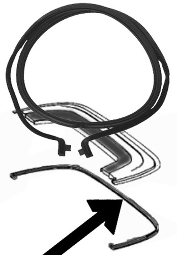 Gasket hood lid - , for