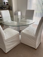 glass table and 4 chairs from Ikea 
