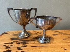 Pair Of Vintage EPNS Trophy Cups