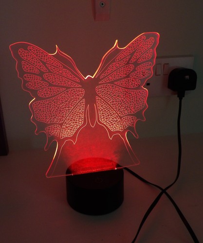 Acrylic led butterfly lamp - acrylic,