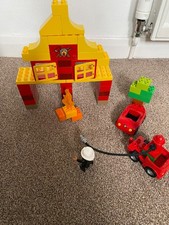 LEGO Duplo 6138 Fire Station set not complete 12 piece set