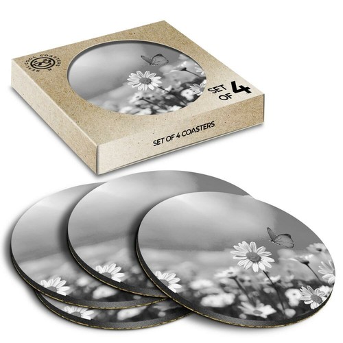 Boxed round coasters bw - 4,