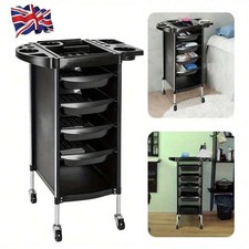 Colorado Hairdressing Trolley Hair Salon Colouring Tattoo Maintenance Cart Black