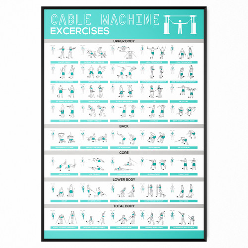 Cable machine workout chart - machine,