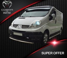 For Renault Trafic Bull Bar Nudge Bar Push Bar Low Bar 2001-2014 Chrome City Bar