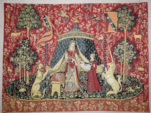 Lady unicorn tapestry wall - tapestry,