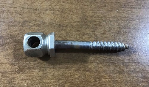 Antique banjo tailpiece - antique, screw