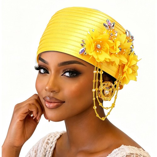 Satin fascinator turban hat - turban,